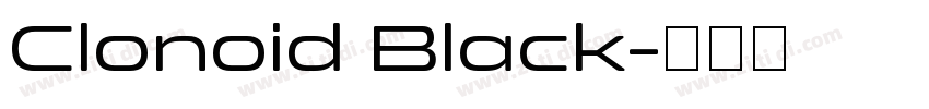 Clonoid Black字体转换